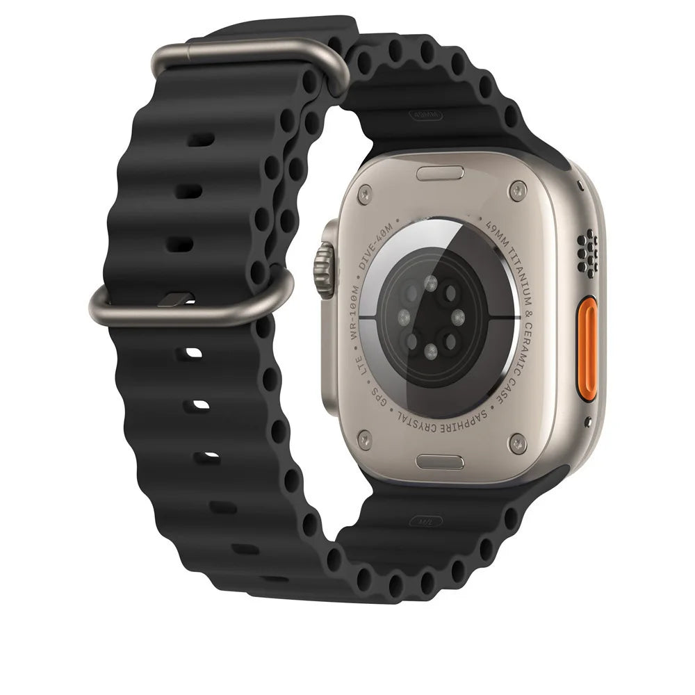 Silicone Band For Apple Watch strap 44mm 45mm 40mm 41mm 42-38mm 45 mm sport bracelet iwatch series 8 7 6 5 4 3 SE 9 Ultra 2 49mm