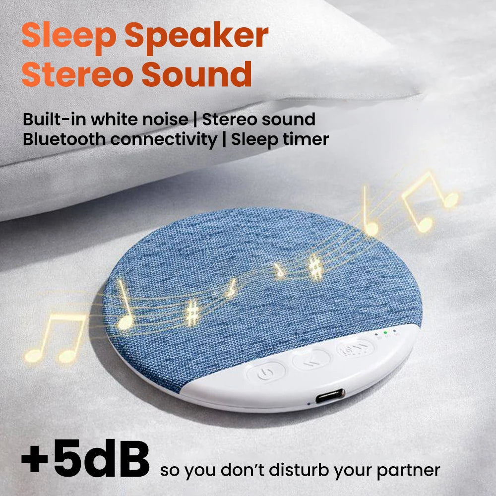 Mini Ultra Thin Bluetooth 5.4 Sleep Aid Speaker HiFi Stereo White Noise Multi-Functional under Pillow Home Sleep Timer Audio