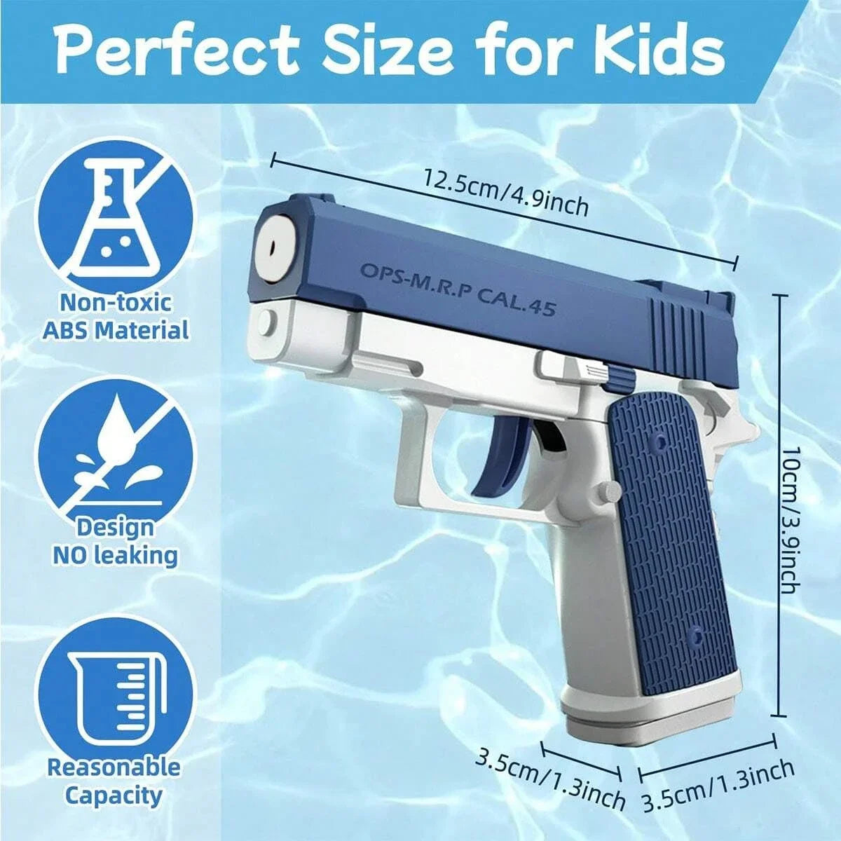 Outdoor Shooting Game Toy M1911 Water Pistol Squirt Gun Water Blaster for Pool Beach Kids Adults Summer Use