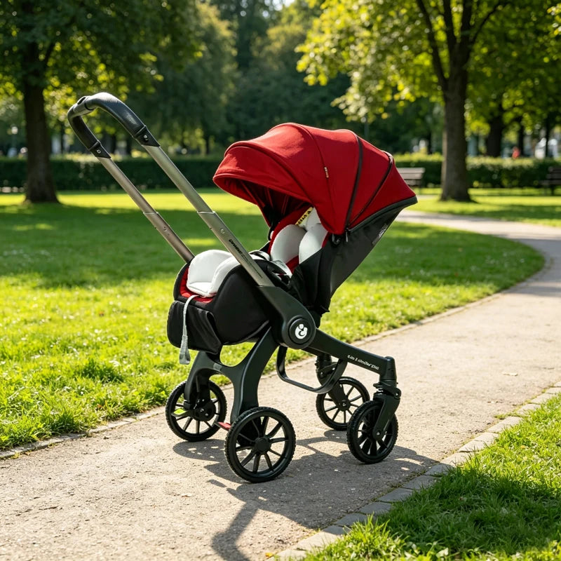 EU STOCK Foldable Lightweight baby stroller Multifunctional Four Wheels poussette bebe 3 en 1 Portable baby wagon