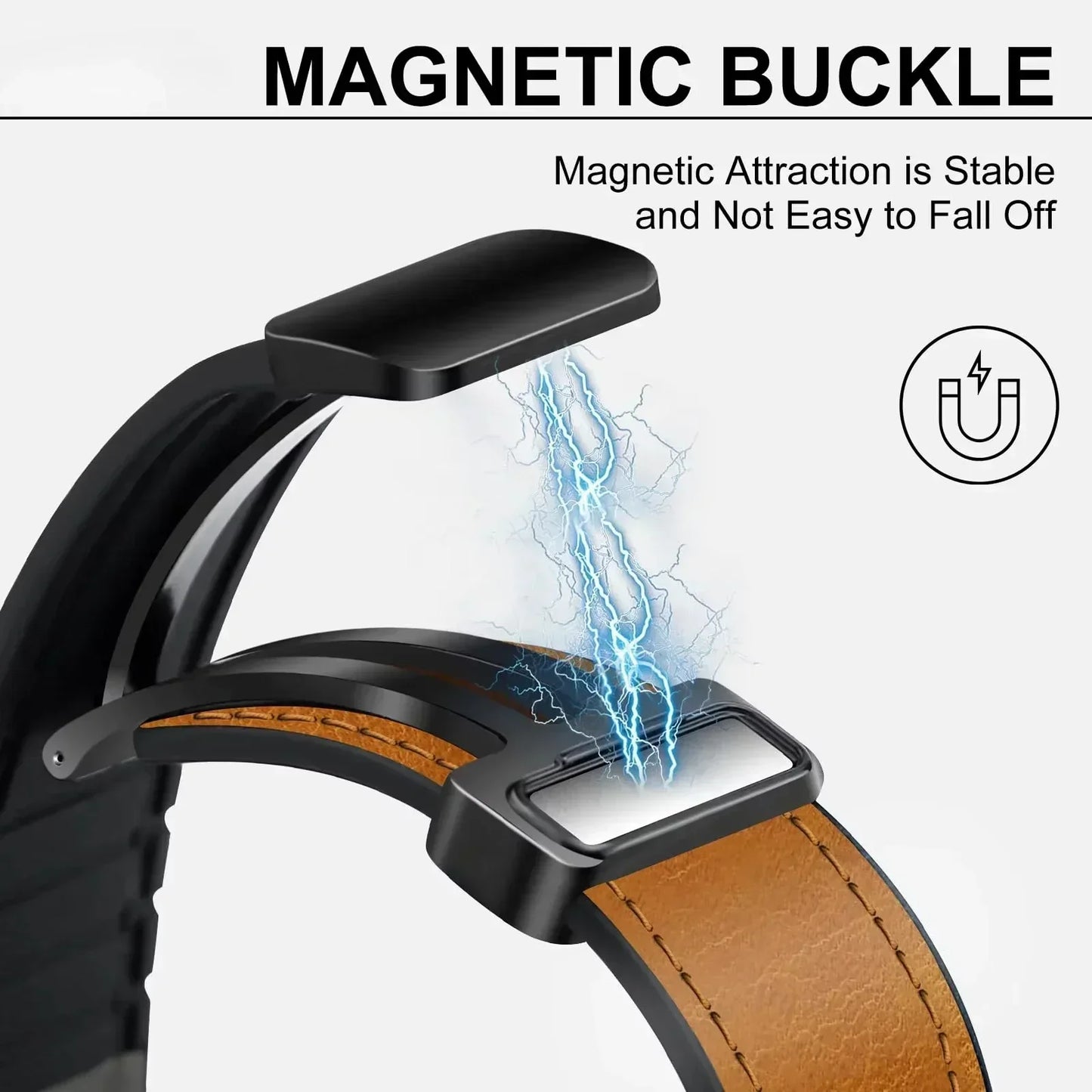 Leather+Silicone Strap For Omega X Swatch Joint MoonSwatch 20mm 22mm Magnetic Band For Xiaomi Watch S4 S3 S2 S1/Huawei GT2 3 4 5