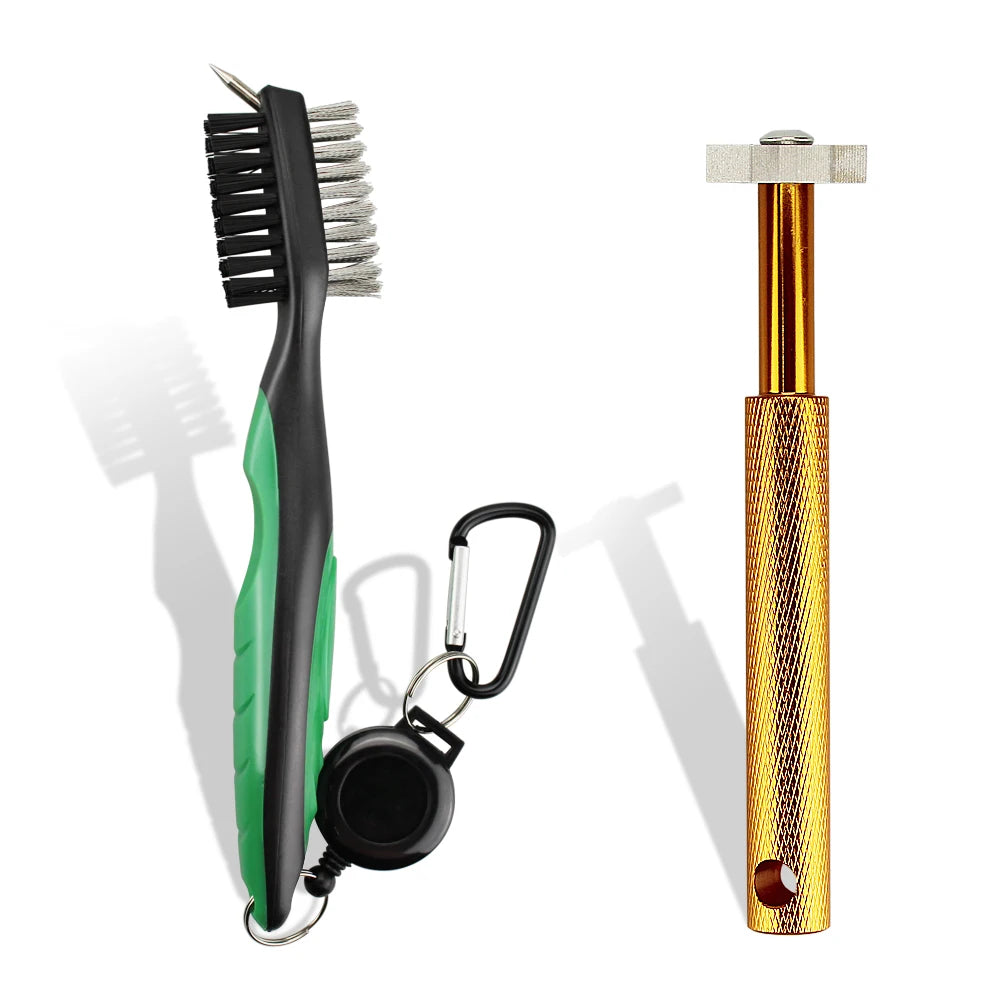 2Pcs/Set Golf Club Brush Golf Club Sharpener Grooving Tool Golf Putter Wedge Ball Groove Cleaner Kit Cleaning Tool  Accessories