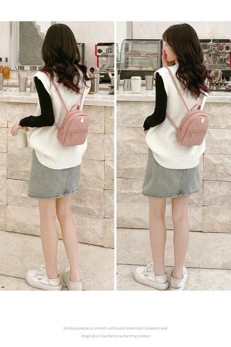 Embroidered backpack 2021 women's bags Korean version girls' backpack, one piece dropshipping stylish women's backpack