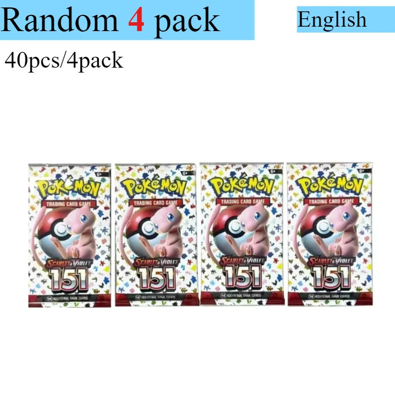 Pokémon Card 360 Pcs/Box English Brilliant Stars 151 Prismatic Evolutions PARADOX RIFT Battle Transaction Card Game Popular Gift