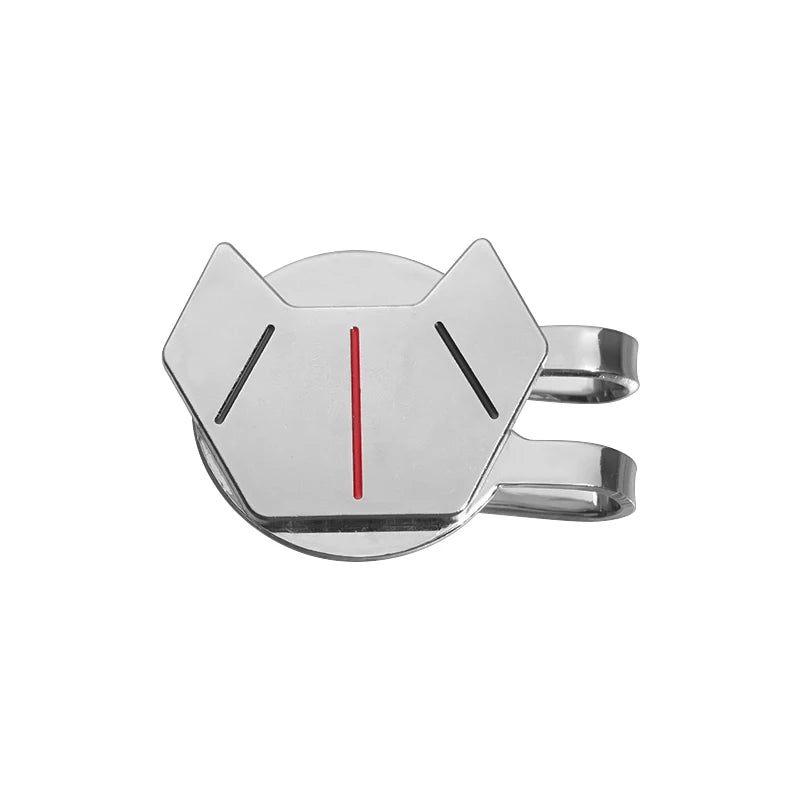 Magnetic Golf Ball Marker Hat Clips Funny Cartoon Print Accessories for Golf Cap Metal Decorative Jewelry Gift for Golf Lover