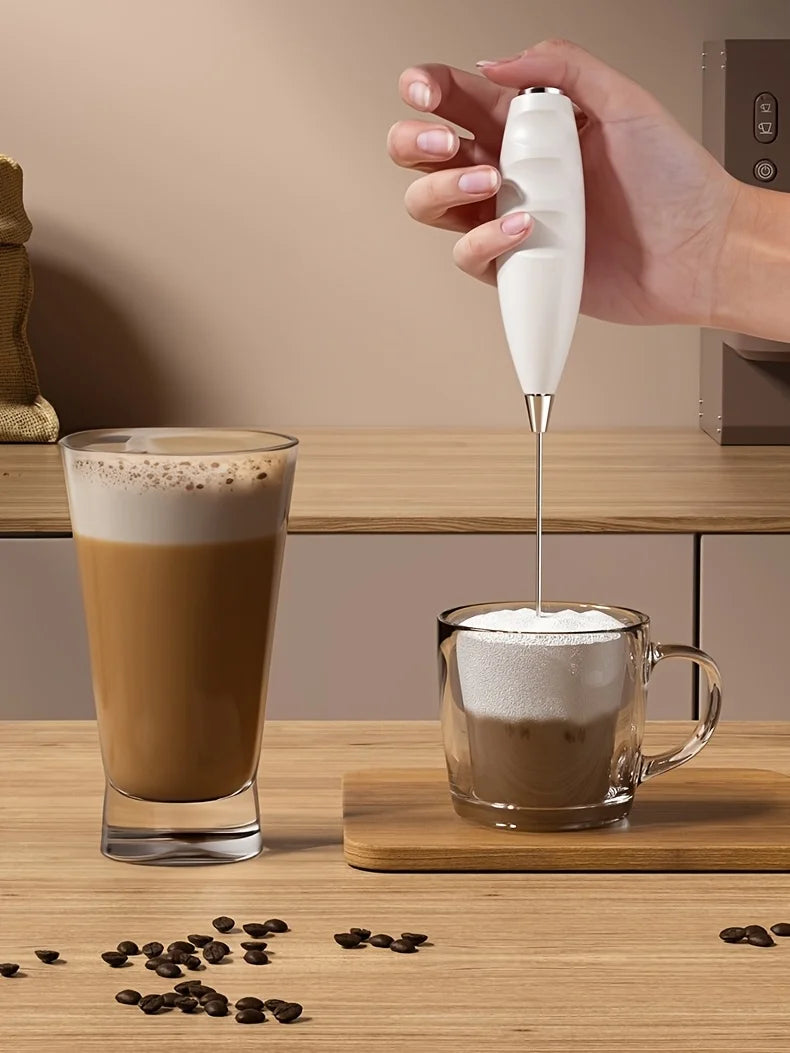 2025 New Stylish Multifunctional Handheld Electric Mixer  Battery Operated Dual-head Whisk for Cappuccino, Matcha, Eggs, Lattes