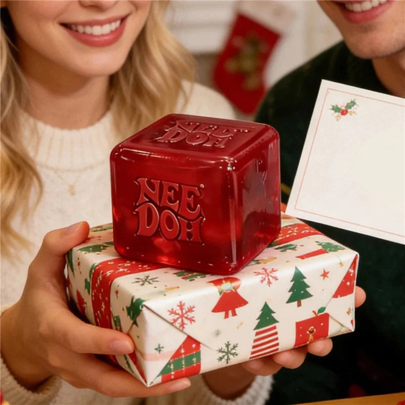 Needoh Nice Cube Dream Drop Jelly Cube Squish Toy Slow Rebound Desktop Ornament Non-toxic Antistress for Adults Kids Relax Gift