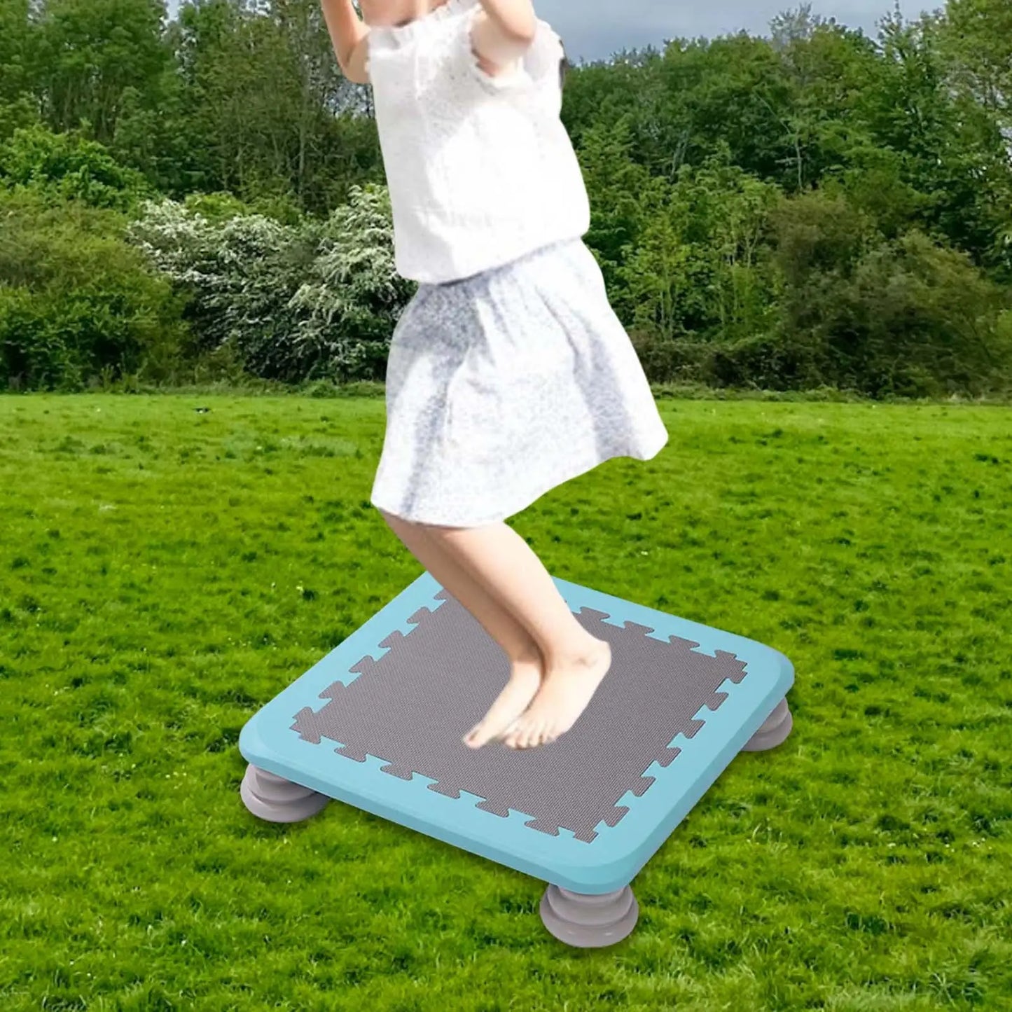 Portable Kids Trampoline Jump Fitness Toy Workout Small Rebounder Trampolines for Boys Girls Nursery Outdoor Kindergarten Indoor