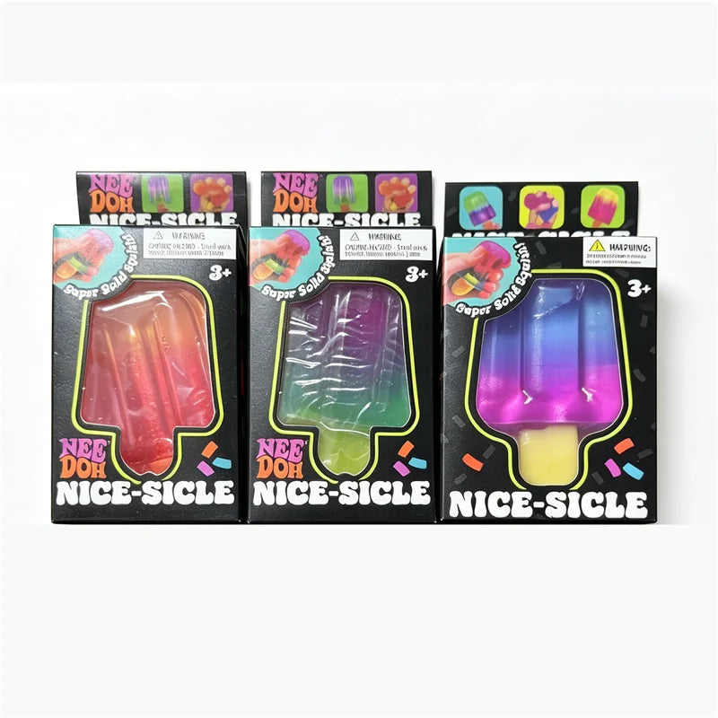Needoh Sensory Jellyfish Gummy Bear Toy Soft Nice Cube Anti-Stress Stress Relief Pressure Souvenir Sensory Non-toxic Fidget Toy