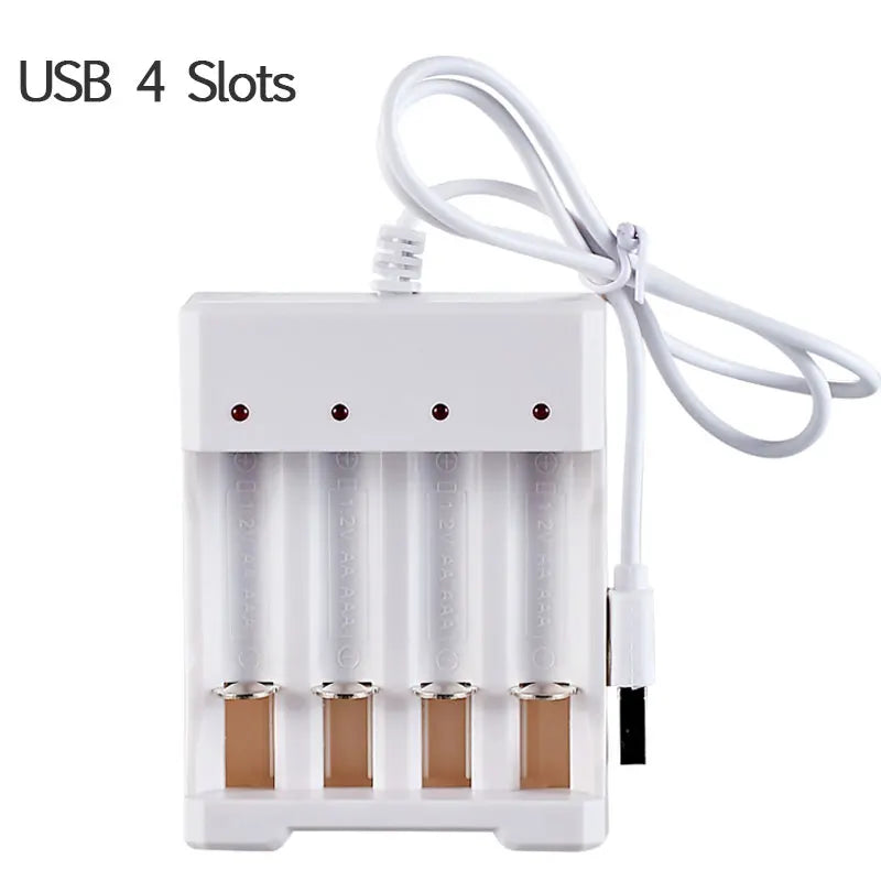 AA  / AAA Battery Charger 2 4 Slots AC 110V 220V For NI-MH /NI-CD AA  AAA Charging 1.2V Rechargeable Battery Charger