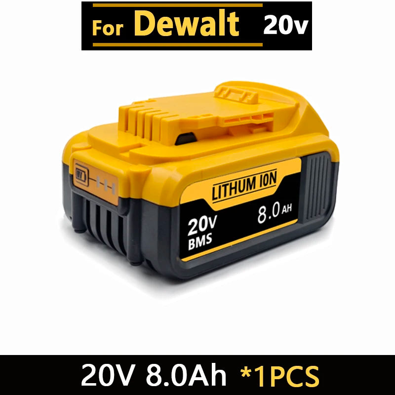 New High-power For DEWALT 20v/60V battery DCB200 DCB205 DCB206  * power tool 18V battery 3AH 8AH 12AH 18AH batteries  DCD805