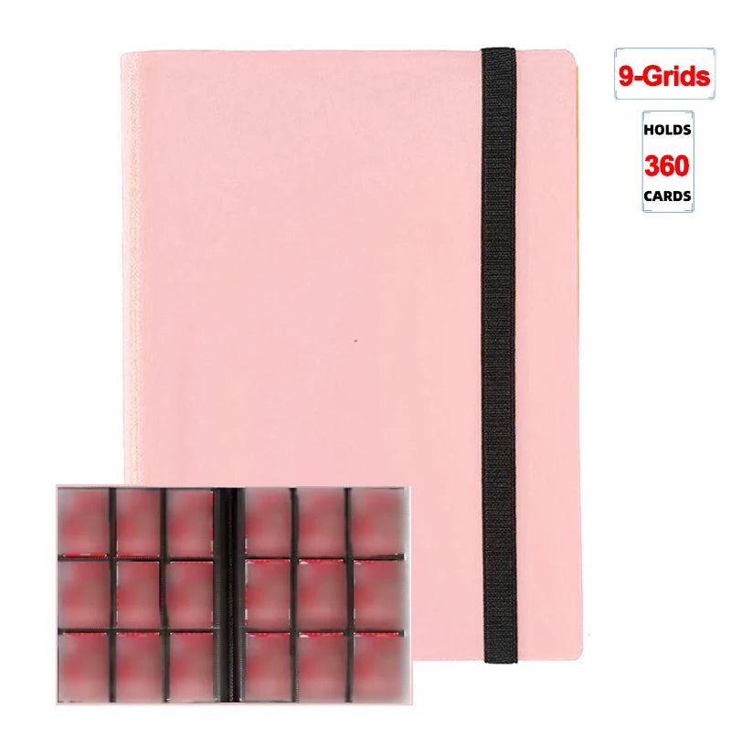 1Pc Card Binder 160/360/480 Trading Card Holder Book PP Cover Binder For Cards Durable Side Loading Card Book With Gaming Cards