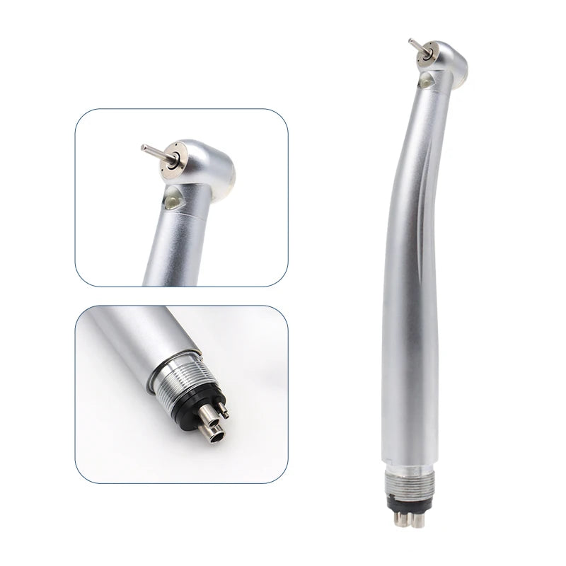 LED Dental Handpiece High Speed Push Button 3 Water Spray Light Ceramic Bearings Dentistry Tips Air Turbine High Rotation Pens