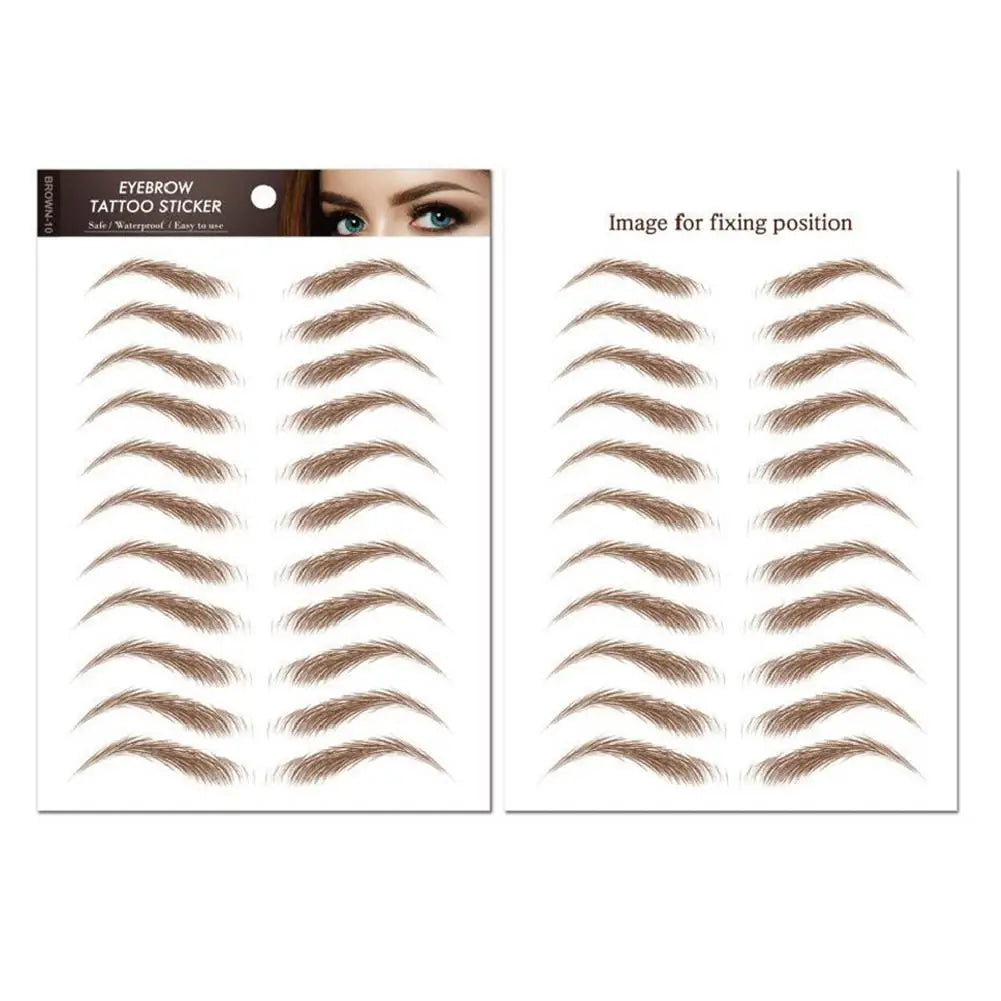 6D Hair Like Eyebrows Stickers Makeup Waterproof Eyebrow Eyebrow Long Natural Hair-liked Authentic Eyebrow Tattoo Sticker