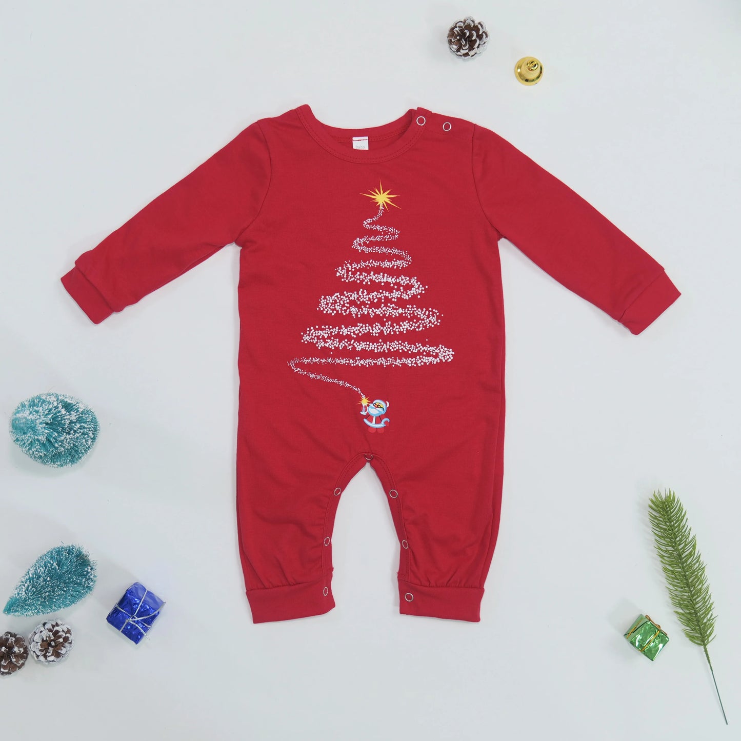 Christmas Look Pajamas Set Mom Dad Kids Dog Matching Pyjamas Cute Elf Print Sleepwear Soft Loose 2 Pieces Suit Xmas Wear Pijamas