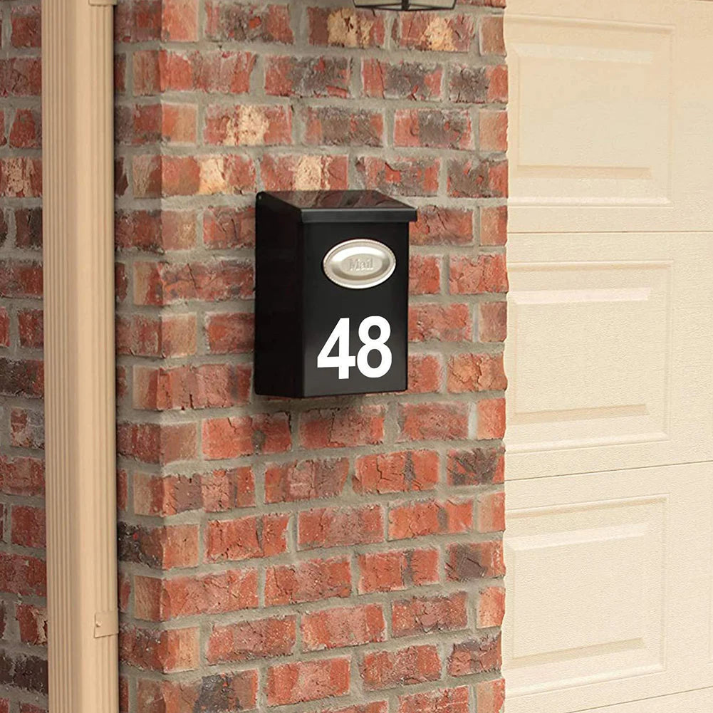 Waterproof Number Sticker Heat Resistant Self Adhesive Nanofilm Mailbox House Address Decals Sticker For Home Farmhouse Decor