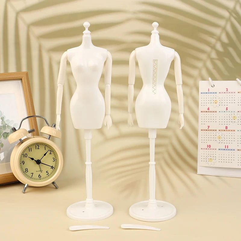1/6 Doll Mannequin Coat Hanger Dollhouse Doll Skirt Support Wedding Mannequin Stand Humanoid Model Toy Doll Gown Display Form