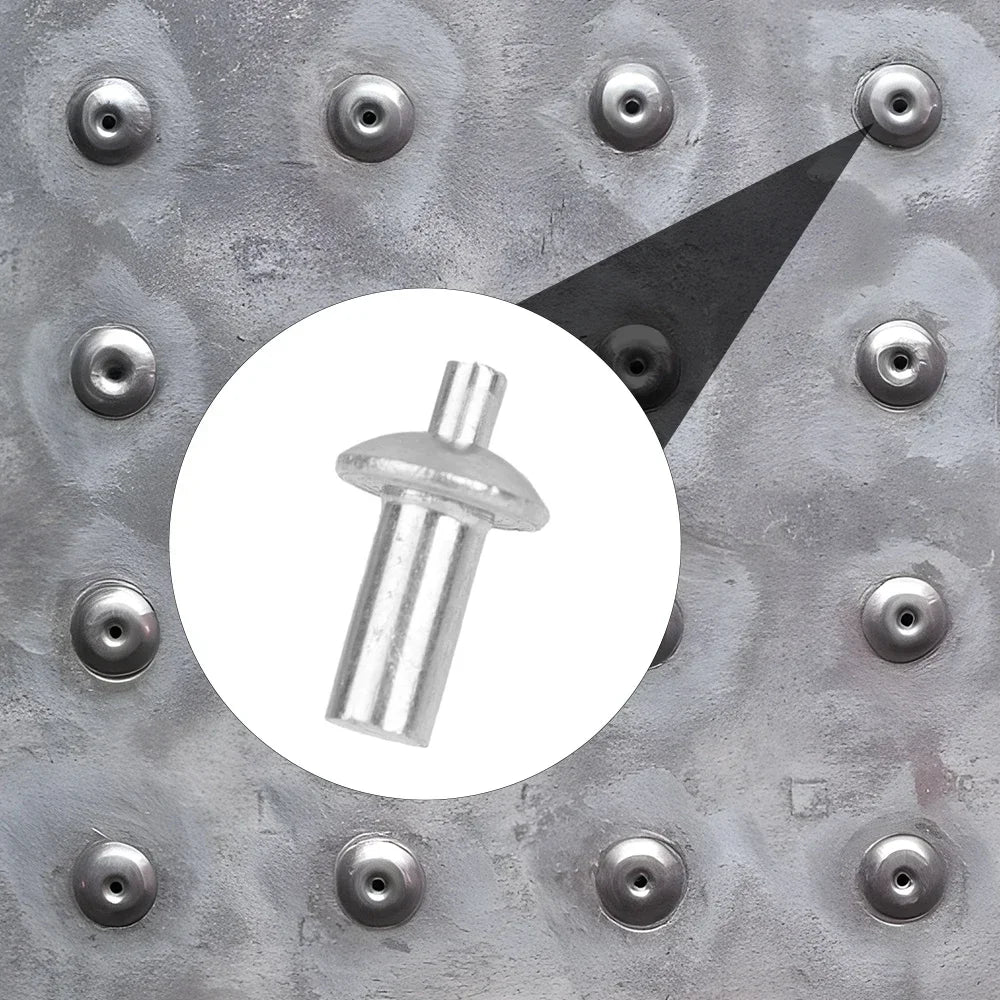 100/10x Hammer Drive Expansion Rivets Percussion Expansion Aluminum Nail Head Piercing Knock Type Small Tapping Screws Fasteners