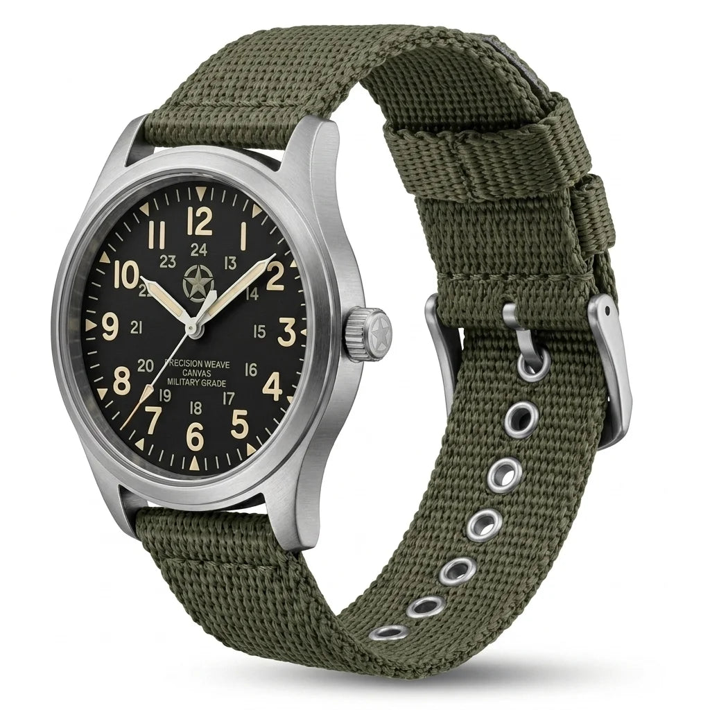 18 20 22 24mm Universal Nylon Watchband Sport Canvas Strap 4 Colors Replacement Bracelet Men Women Accessories