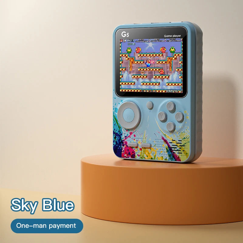G5 500 In 1 MINI Game Handheld Game Players Portable Retro Video Console Boy 8 Bit 3.0 Inch Color LCD Screen Games
