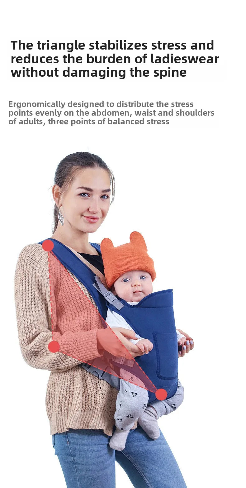 Baby Going Out Safety Carrier Sling Multifunctional Shoulder Baby Carrier Four Methods Front and Back Versatile for All Seasons