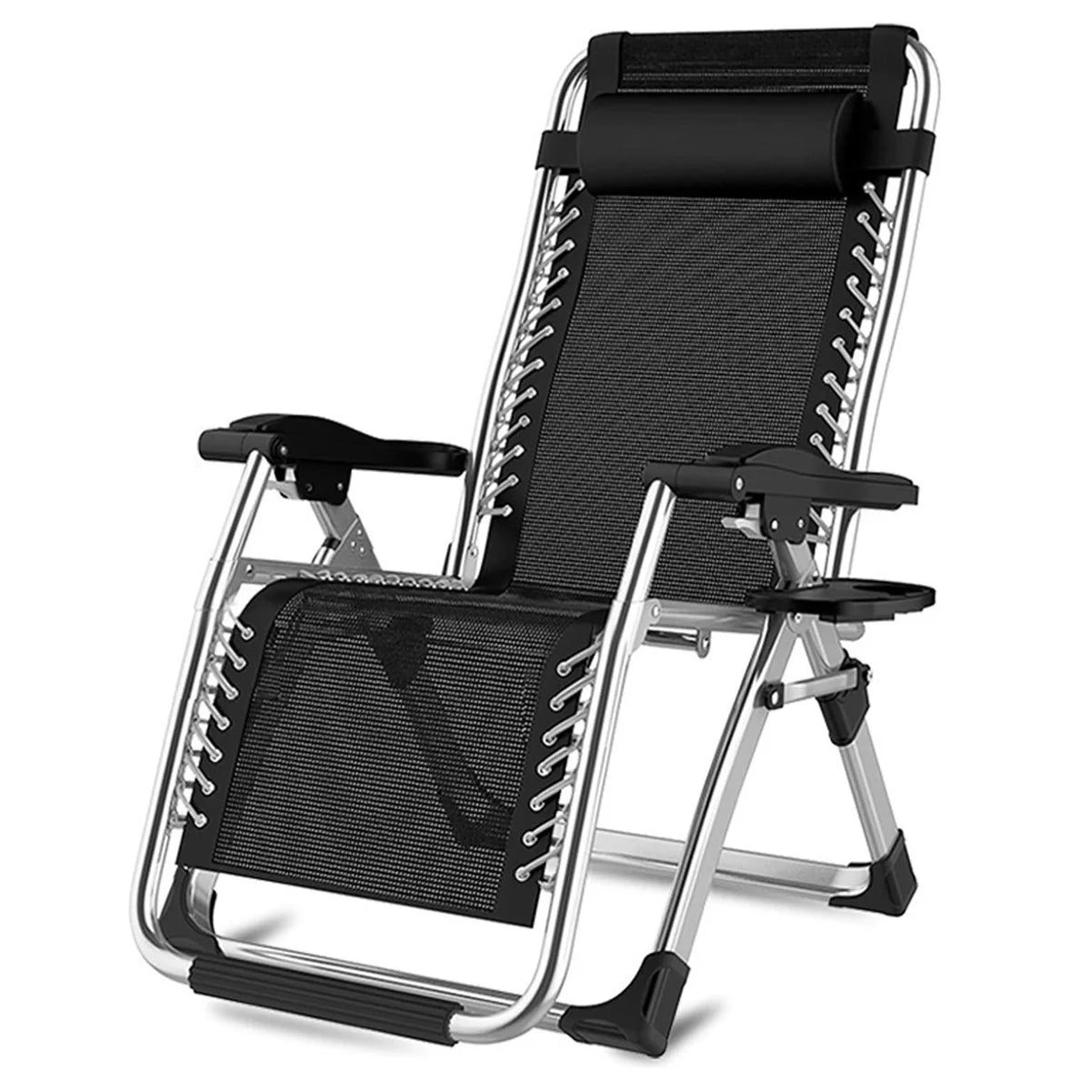 Zero Gravity Chair Reclining Sun Lounger Outdoor Garden Folding Adjustable