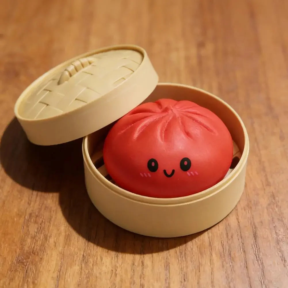 Colorful Dumpling Squishes Stress Balls Reusable Low Rebound Decompression Toys Dough Ball Unique Home Decoration Gifts