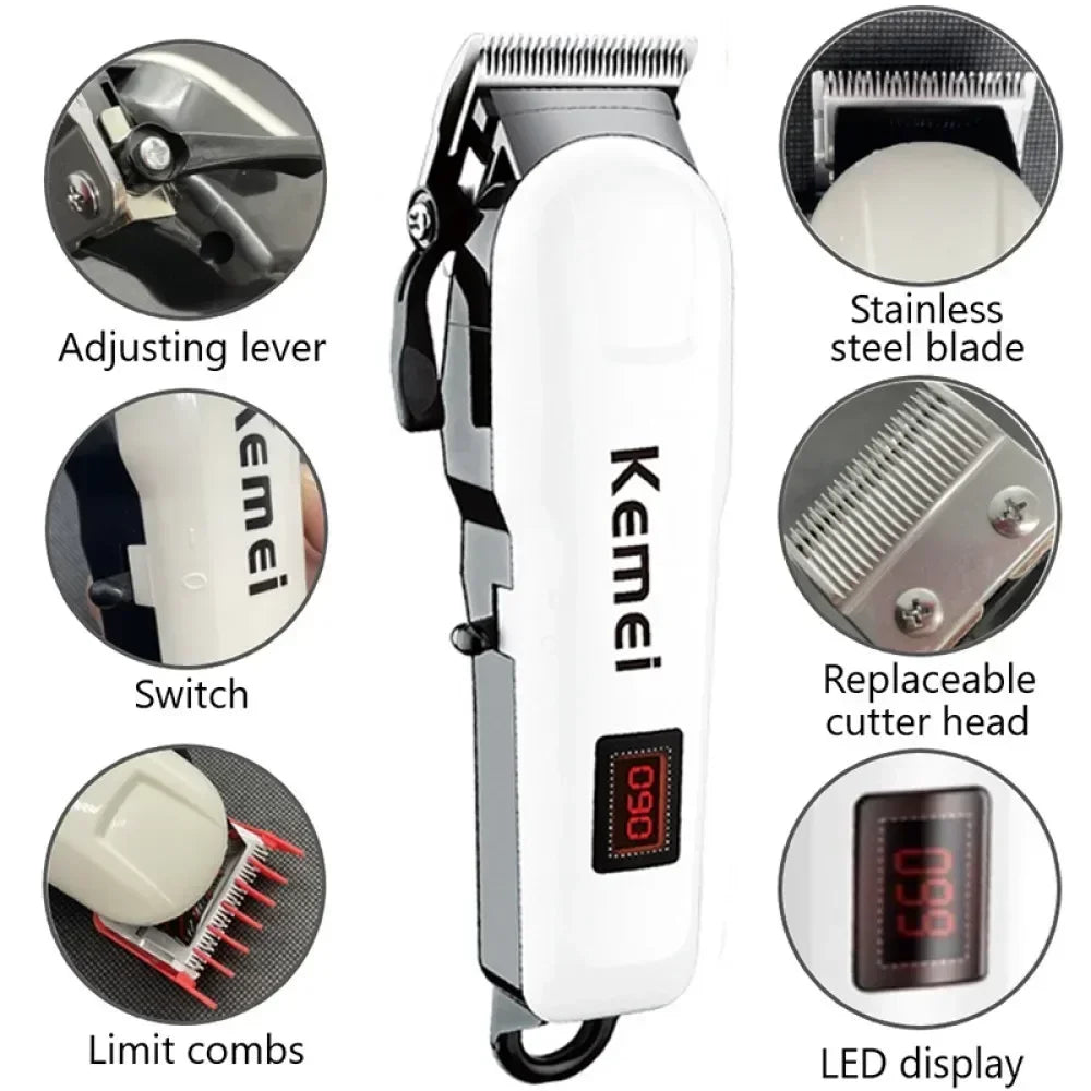 Kemei Hair Clipper Km-809A Km-1506 Km-1102 Profession Hair Trimmer Electric Beard Trimmer for Men's Hair Cutter Machine