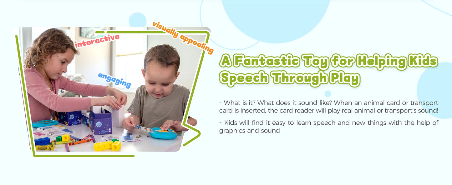 Toddlers Talking Flash Cards with 288 Sight Words Speech Therapy Toys Learning Educational Montessori Sensory kit Kids NEWYES