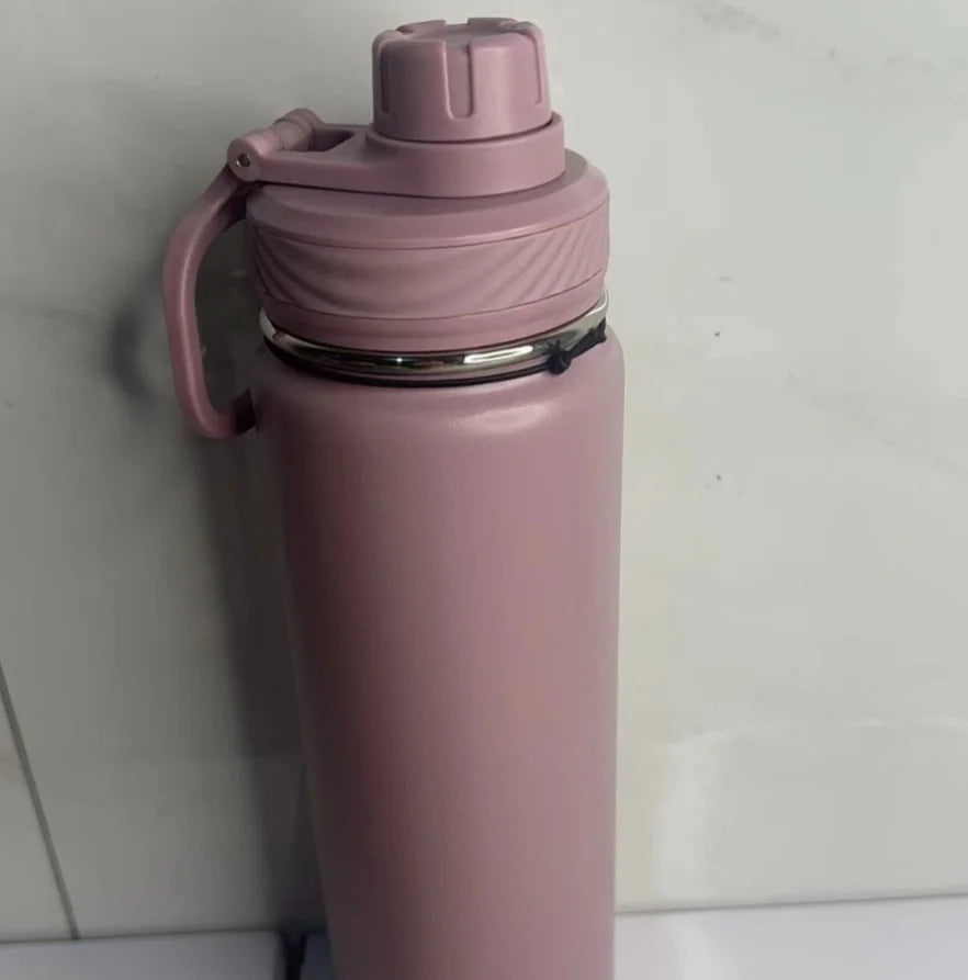 Portable Large Capacity 710ml Insulated Cup 304 Stainless Steel Yoga Pot For Male And Female Students Couple Cup Portable  Cup