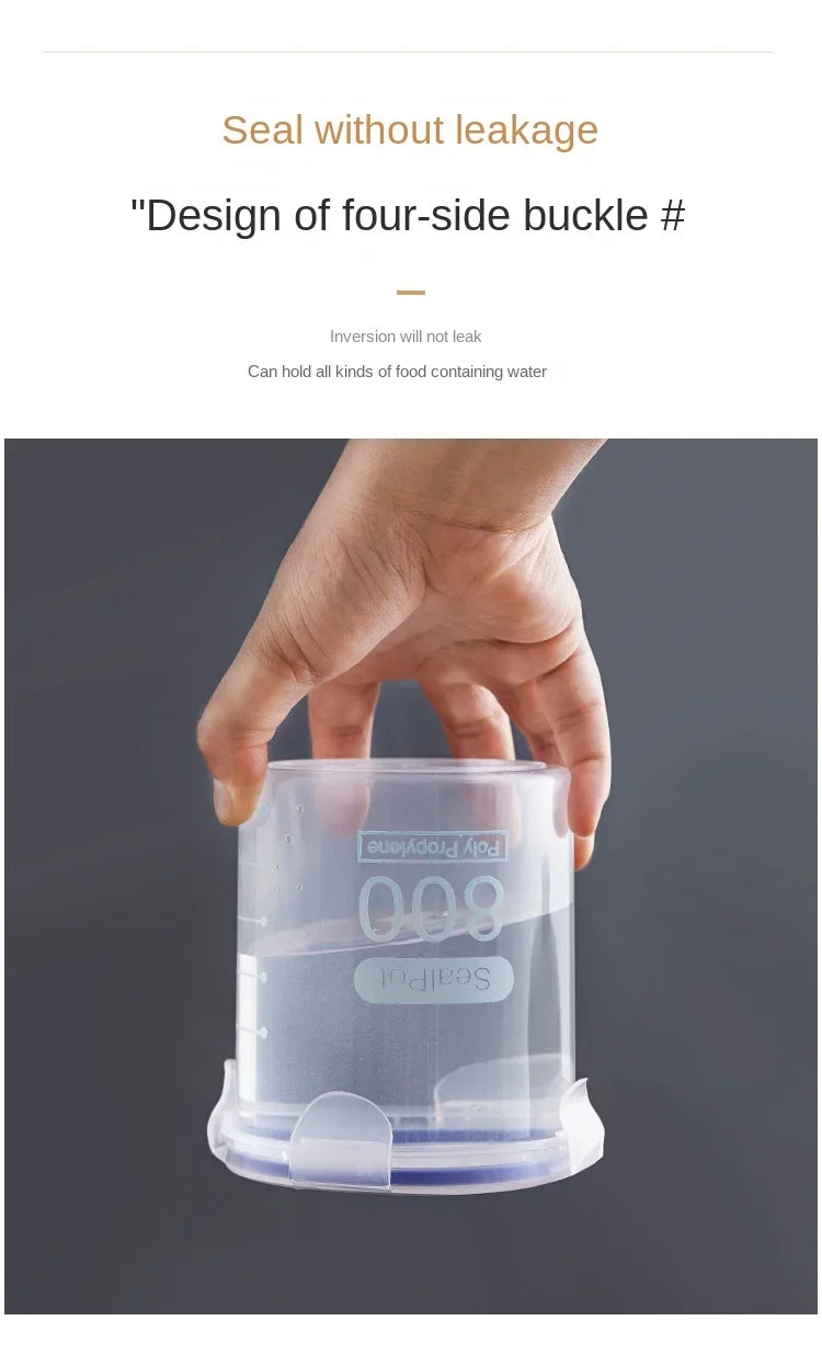 Plastic Sealed Storage Tank Large Capacity Clear Airtight Kitchen Organizer Grain Crisper Have Scale Spice Container Jars New