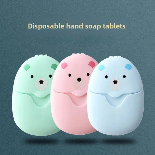 50/150Pcs Travel Soap Sheets Portable Soap Paper Bath Hand Outdoor Travel Cleaning Soap Sheet Fragrance Foam Suitable Camping