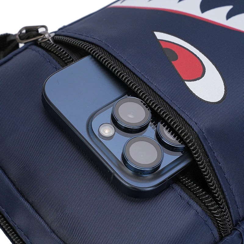 Men's Casual Oxford Shoulder Bag - Unisex Crossbody Phone Pouch with Adjustable Strap (Travel Waist Pack & Chest Bag)