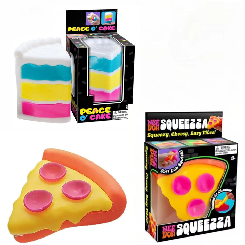 Trending Nee Doh Jellyfish & Cube Squish Toy, Soft Jelly Squeeze Stress Relief Fidget Toy, Sensory NeeDoh for Kids & Adults