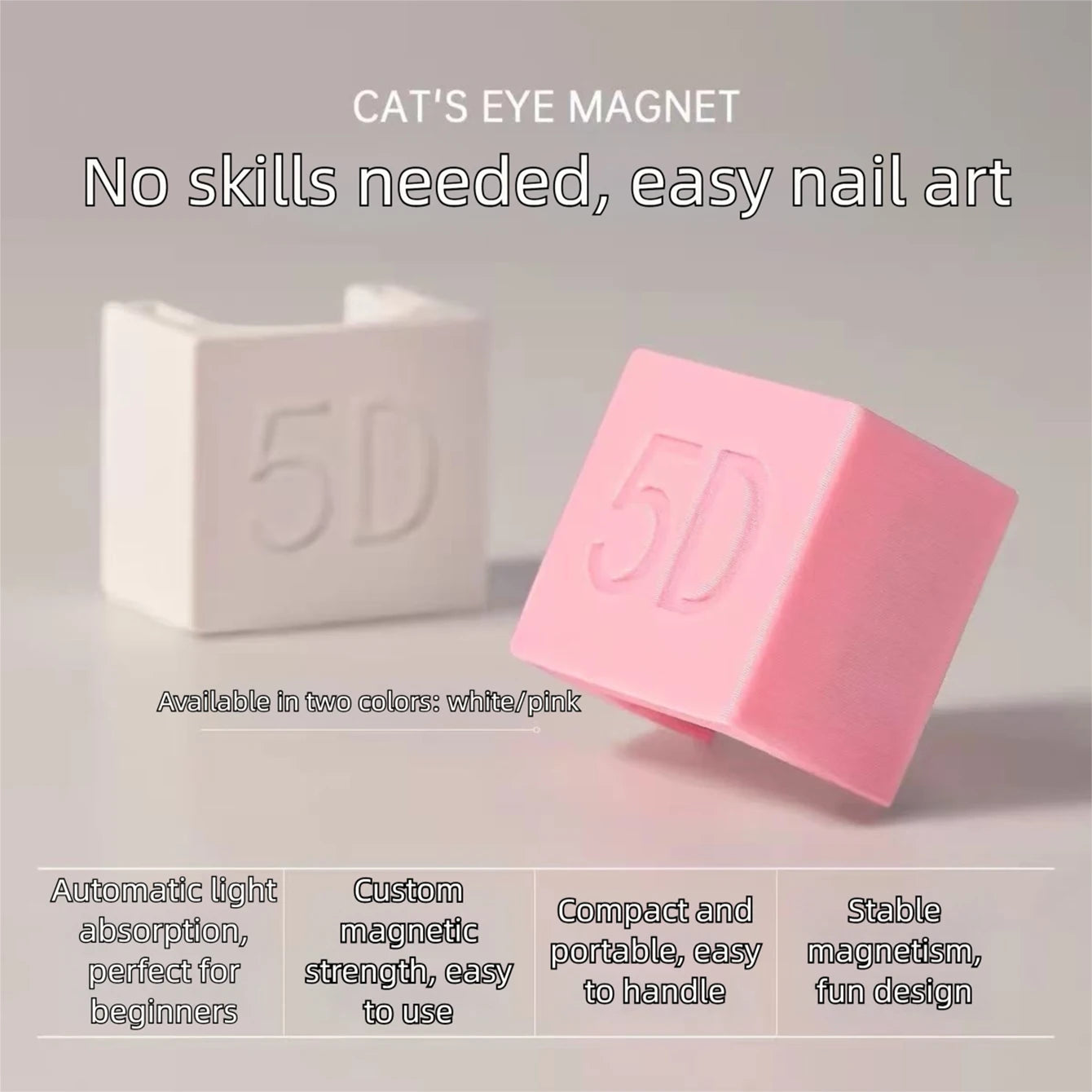 MIANEL New Upgrade 3-Second Hollow Cat Eye Magnet Strong Power Ring Magnet Fast Black Hole Effect for Magnetic Nail Art Beginner