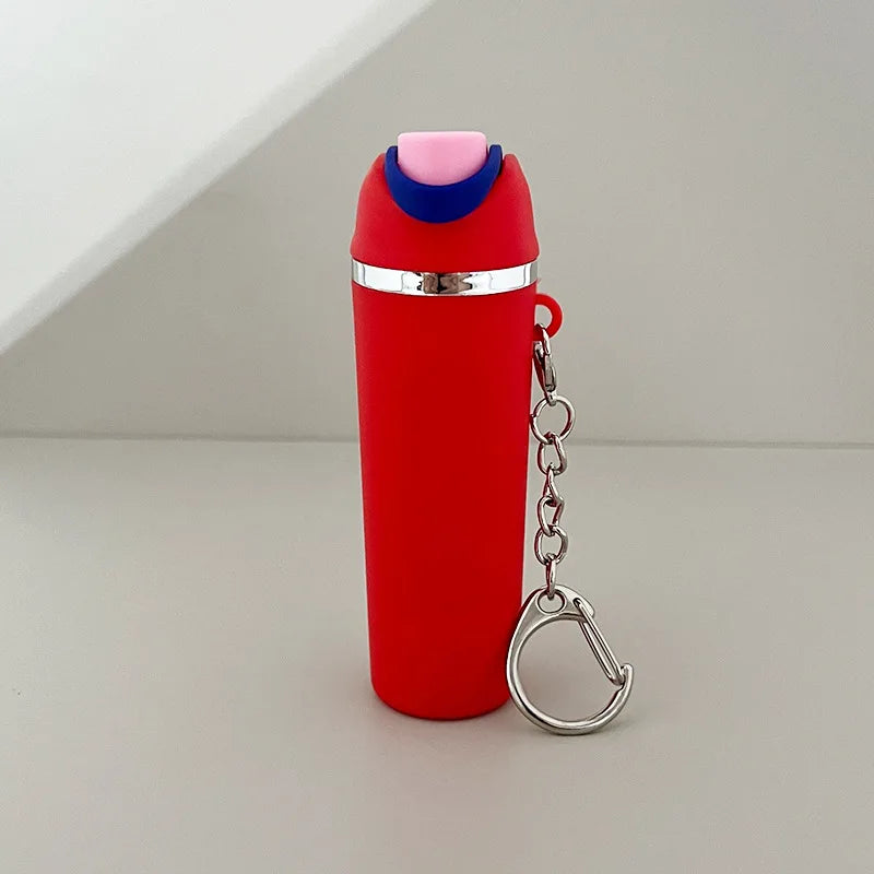 1/4pcs Fashionable Fruit Cup Style Keychain, Can Hold Small Ornaments, Lipstick, Etc., A Perfect Gift for Travel, Daily Wear