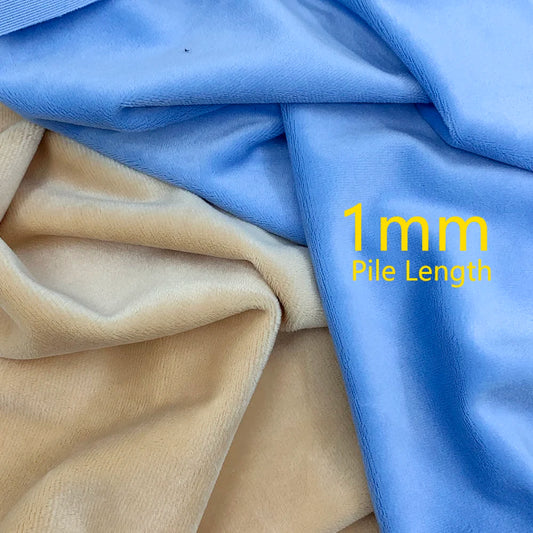 1.5mm Super Soft Short Plush Fabric Thick Crystal Super Soft Flannel Plush Toy Handmade Diy Fabric 45x50cm
