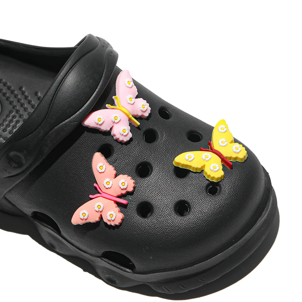 Comfortable and lightweight girls' clogs, can be worn in all seasons, exquisite butterfly shoes,summer hot beach shoes 1214