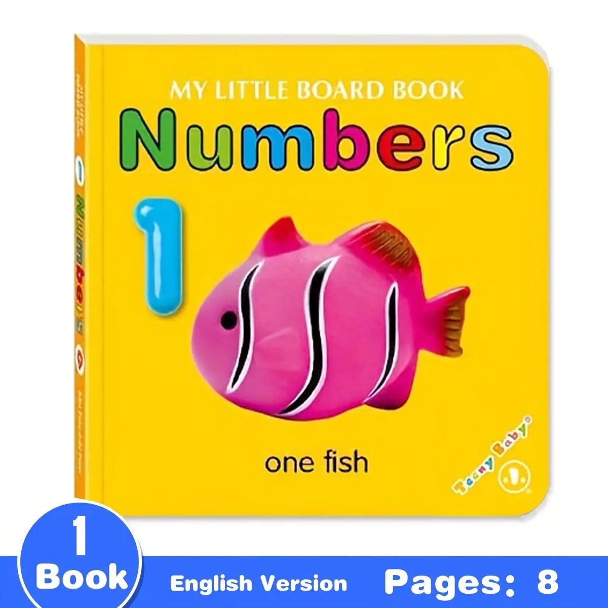 Colorful patterned card book, interactive sensory development gift, bright colors enhance early reading education