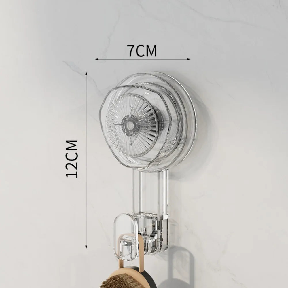 Fashion Powerful Suction Cup Hooks Vacuum Reusable Shower Hooks Heavy Duty Clothes Hook Traceless Clothes Hook