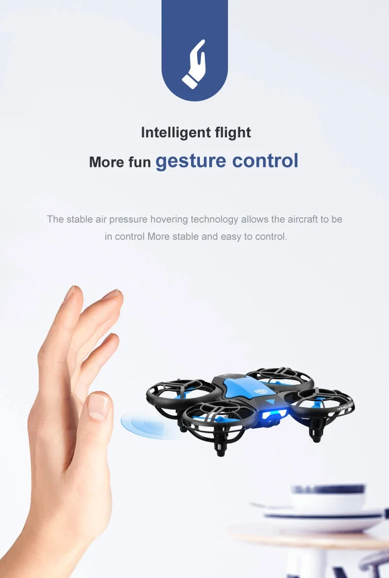 V8 New Mini Drone 4K Professional HD 1080P Wide Angle Camera WiFi FPV RC Drone Height Keep Drones Helicopter Kids Toys 4DRC