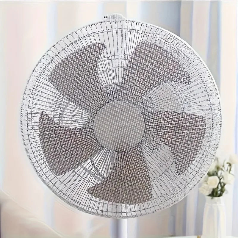 2PCS Universal Reusable Fans Cover Dustproof Net-Hand Wash and Machine Wash Available,Suitable for Bedroom,Kitchen,Living Room