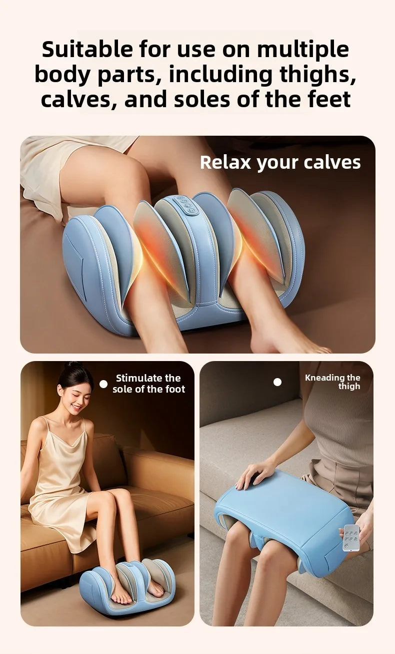 Air Pressure Leg Massager Foot Massage Multi-functional Widened Kneading Squeeze Deep Relaxation Calf With Remote Control