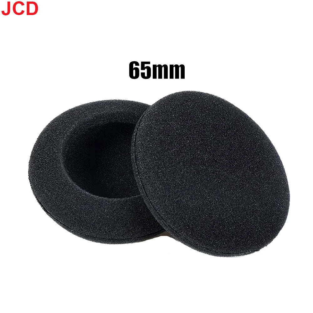 10pc Thickened Foam Ear Pads For Headphones Sponge Replacement Cushions Covers Earphones Case 35mm 40mm 50mm 55mm 60mm 70mm 75mm