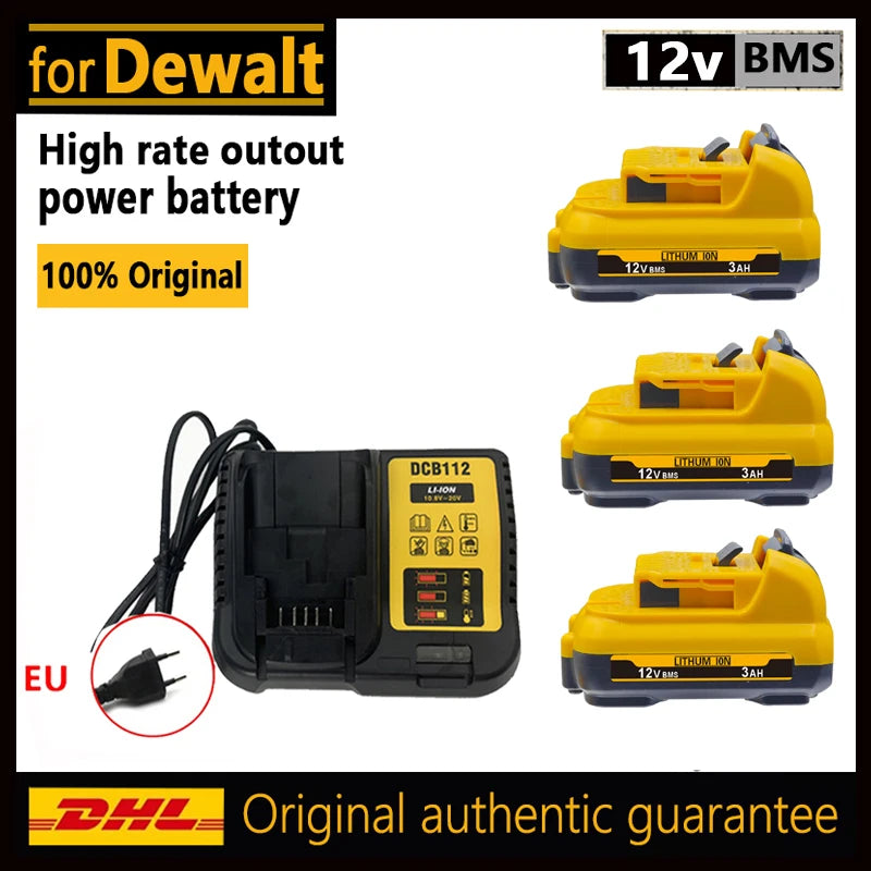 For DEWALT DW089LG 12V Laser Level battery .for Dewalt 12V battery DCB120 DCB124 DCD701F2 Power Tools/Laser Level