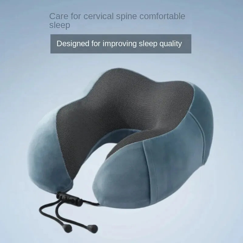 Soft Travel Pillow U Shaped Travel Healthcare Memory Foam Neck Cervical Airplane Pillow Neck Cushion