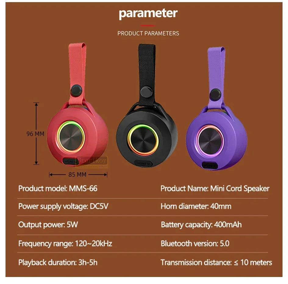 Portable Speaker Wireless Waterproof Shower Speakers for Smart Phone Bluetooth-compatible mini portable compact bathroom speaker