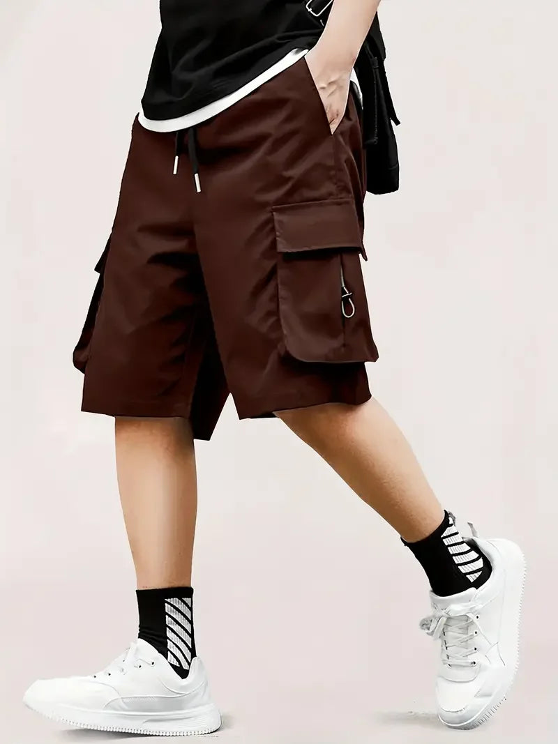Men's Cargo Shorts, Outdoor, Travel, Casual Sports, Large Pockets, Durable and Comfortable Fabrics, Thin Shorts for Outings 17