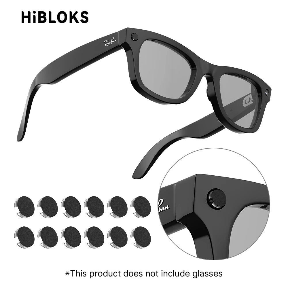 HIBLOKS Anti Glare Sticker For Ray-Ban Meta GEN2 Wayfarer/Skyler/Headliner & Oakley Meta HSTN Smart Glasses Accessories