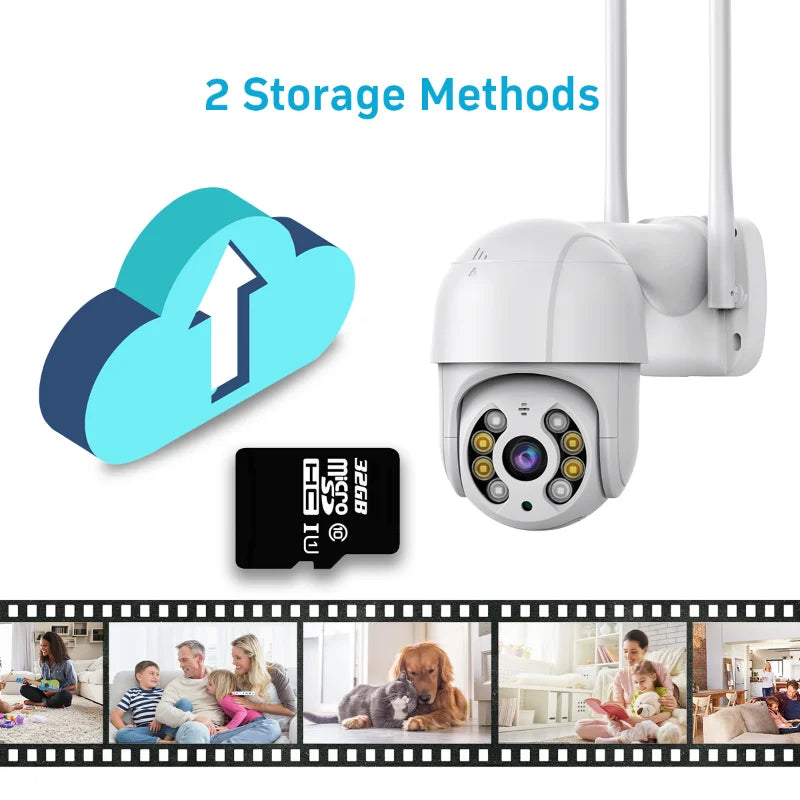 4K 8MP Wireless IP Camera Outdoor Security Wifi PTZ Camera 4MP HD Auto Tracking Video Surveillance CCTV Camera P2P iCsee APP